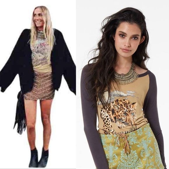 New spell design stay wild moon child raglan tee L - Picture 5 of 17